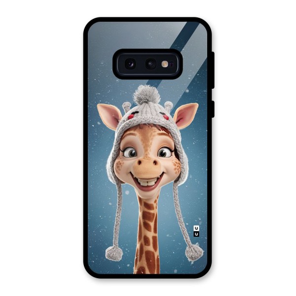 Funny Giraffe Glass Back Case for Galaxy S10e