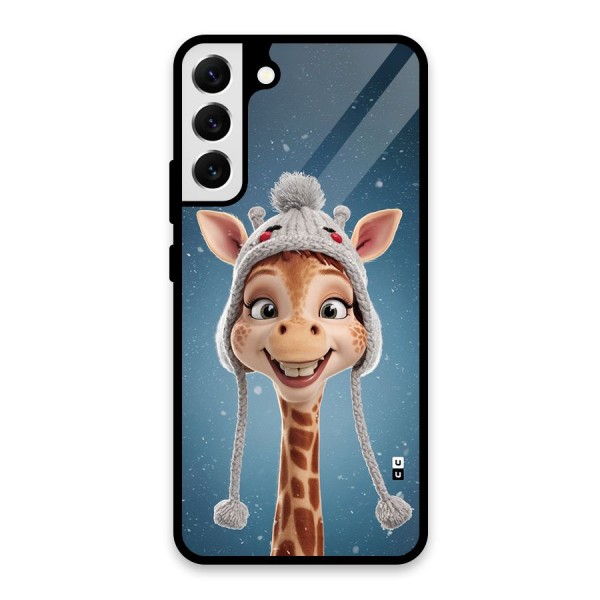 Funny Giraffe Glass Back Case for Galaxy S22 Plus 5G