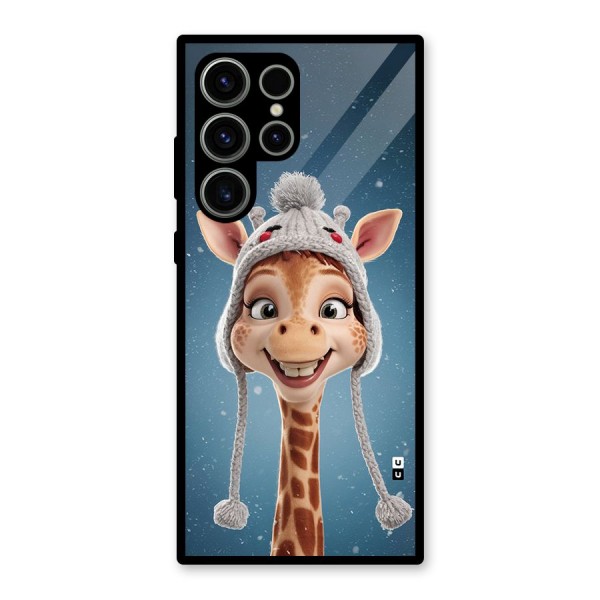 Funny Giraffe Glass Back Case for Galaxy S23 Ultra