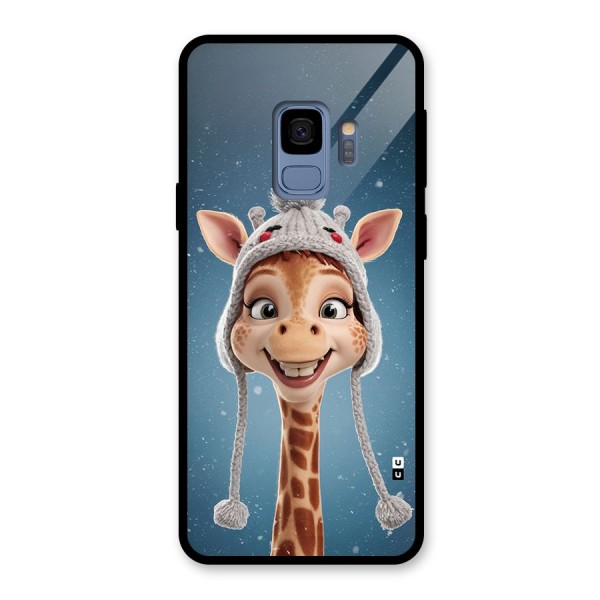 Funny Giraffe Glass Back Case for Galaxy S9