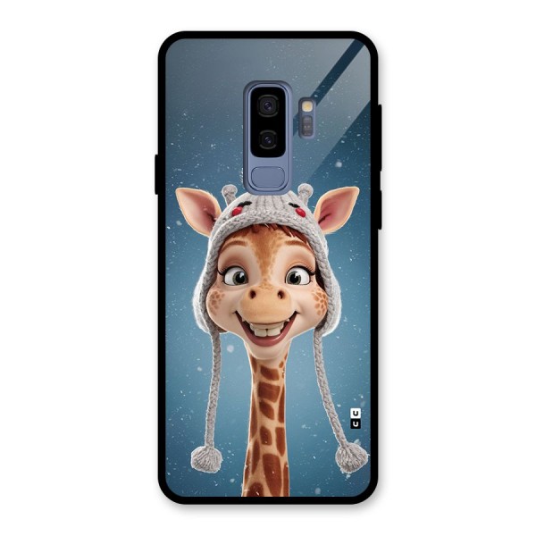 Funny Giraffe Glass Back Case for Galaxy S9 Plus