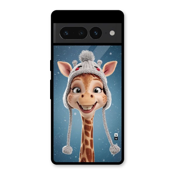 Funny Giraffe Glass Back Case for Google Pixel 7 Pro