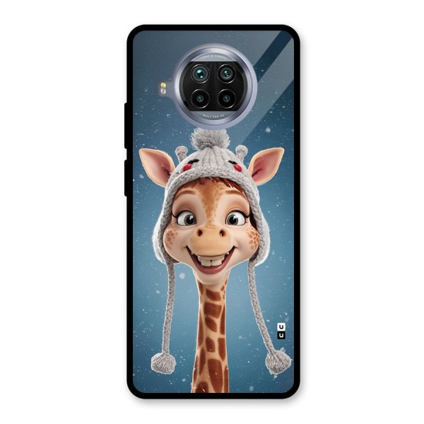 Funny Giraffe Glass Back Case for Mi 10i