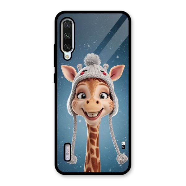 Funny Giraffe Glass Back Case for Mi A3