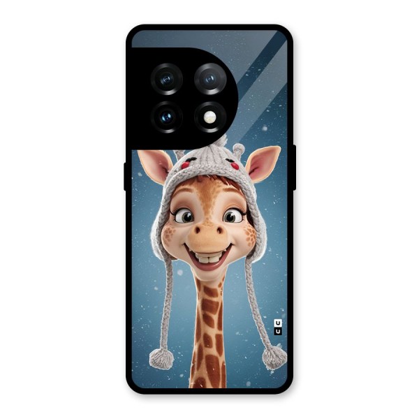 Funny Giraffe Glass Back Case for OnePlus 11