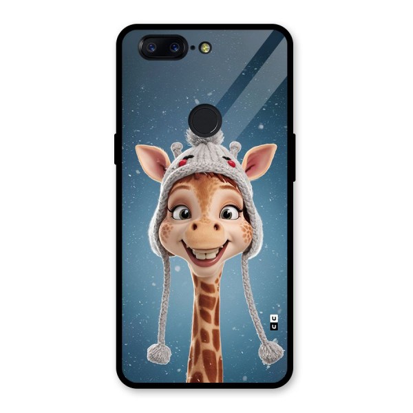 Funny Giraffe Glass Back Case for OnePlus 5T