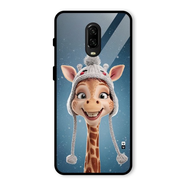 Funny Giraffe Glass Back Case for OnePlus 6T