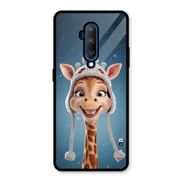 Funny Giraffe Glass Back Case for OnePlus 7T Pro