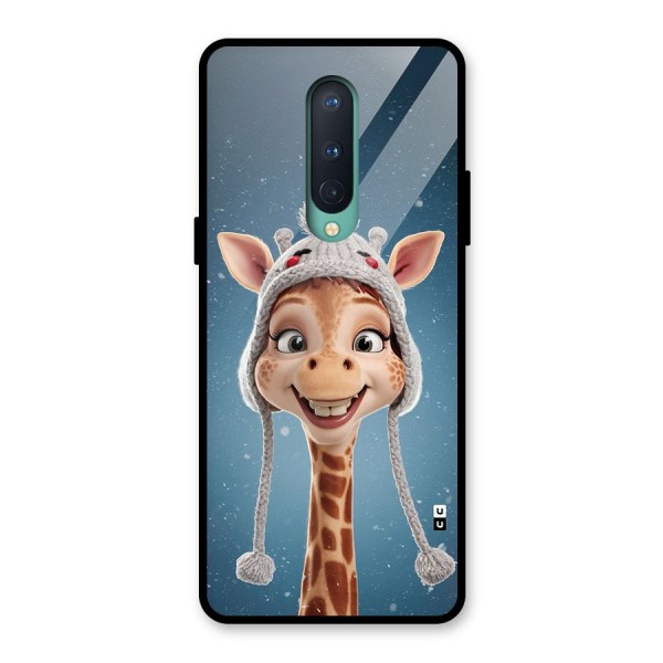 Funny Giraffe Glass Back Case for OnePlus 8