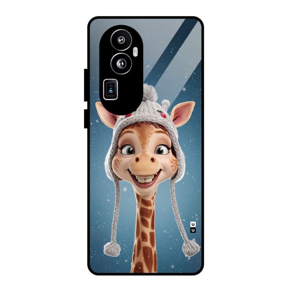 Funny Giraffe Glass Back Case for Oppo Reno10 Pro Plus