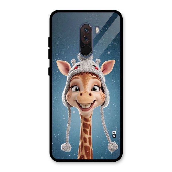 Funny Giraffe Glass Back Case for Poco F1