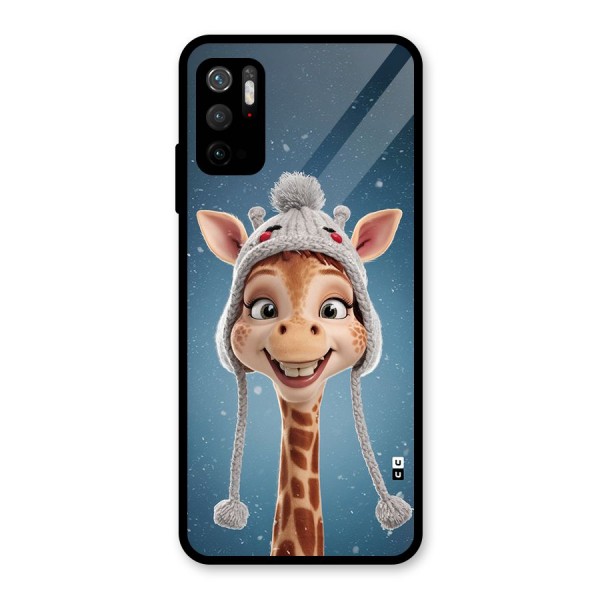 Funny Giraffe Glass Back Case for Poco M3 Pro 5G