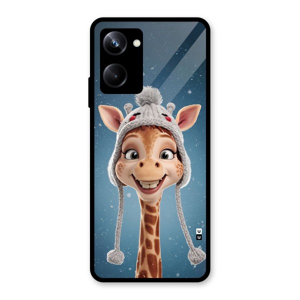 Funny Giraffe Glass Back Case for Realme 10 Pro