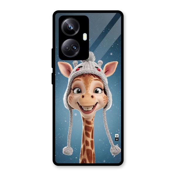 Funny Giraffe Glass Back Case for Realme 10 Pro Plus