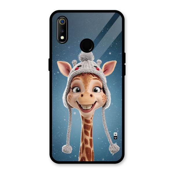 Funny Giraffe Glass Back Case for Realme 3i