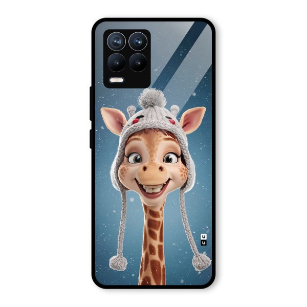 Funny Giraffe Glass Back Case for Realme 8 Pro