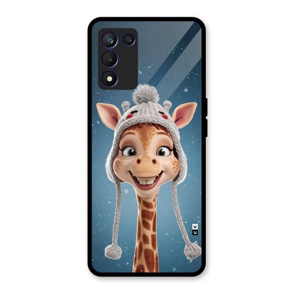 Funny Giraffe Glass Back Case for Realme 9 5G Speed