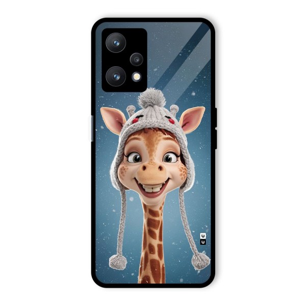 Funny Giraffe Glass Back Case for Realme 9 Pro 5G