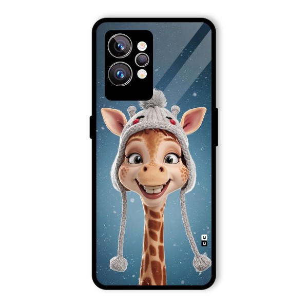 Funny Giraffe Glass Back Case for Realme GT2 Pro