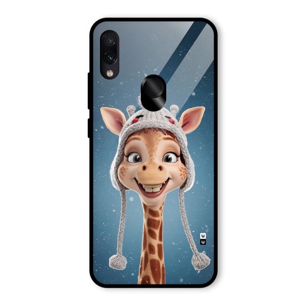 Funny Giraffe Glass Back Case for Redmi Note 7