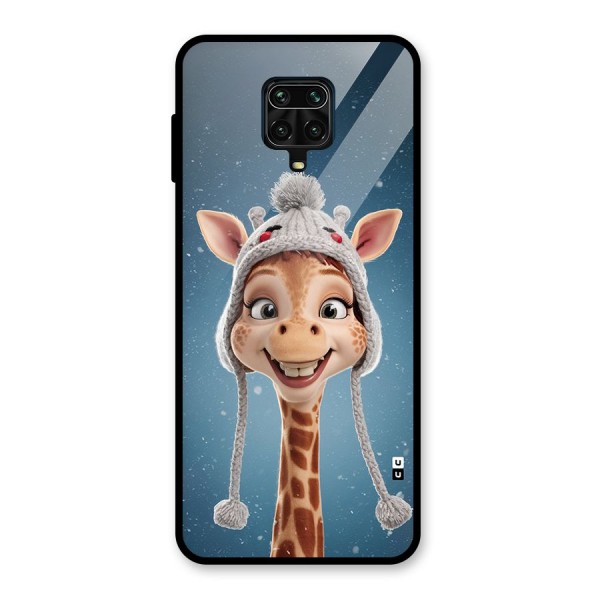 Funny Giraffe Glass Back Case for Redmi Note 9 Pro