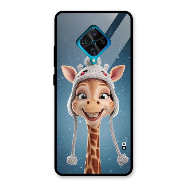 Funny Giraffe Glass Back Case for Vivo S1 Pro