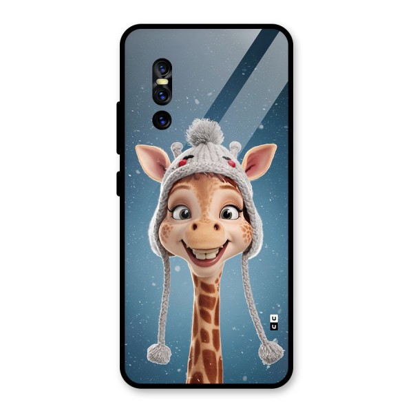 Funny Giraffe Glass Back Case for Vivo V15 Pro