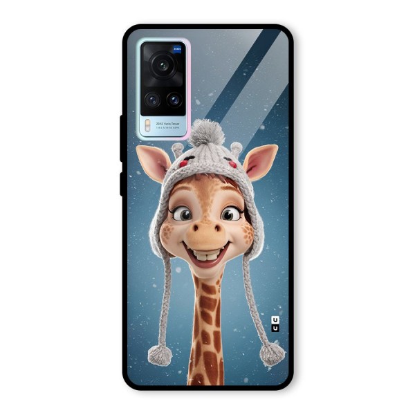 Funny Giraffe Glass Back Case for Vivo X60