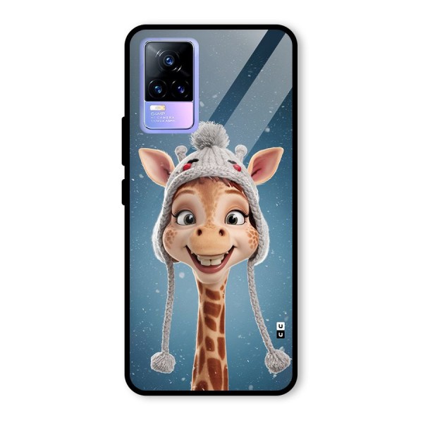 Funny Giraffe Glass Back Case for Vivo Y73