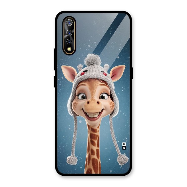 Funny Giraffe Glass Back Case for Vivo Z1x