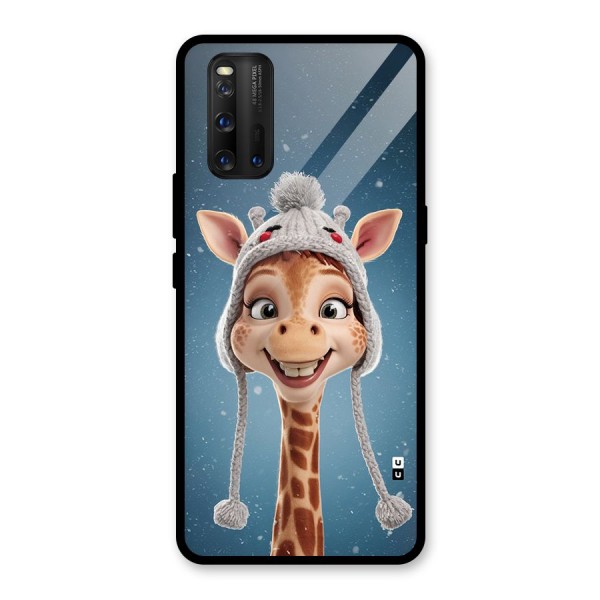 Funny Giraffe Glass Back Case for Vivo iQOO 3