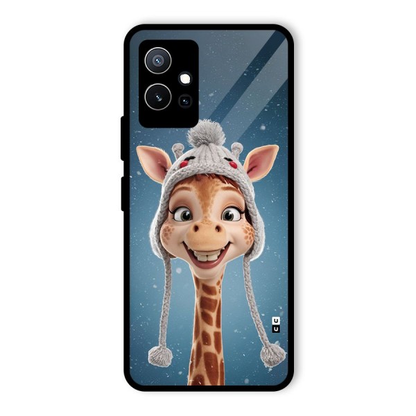 Funny Giraffe Glass Back Case for Vivo iQOO Z6