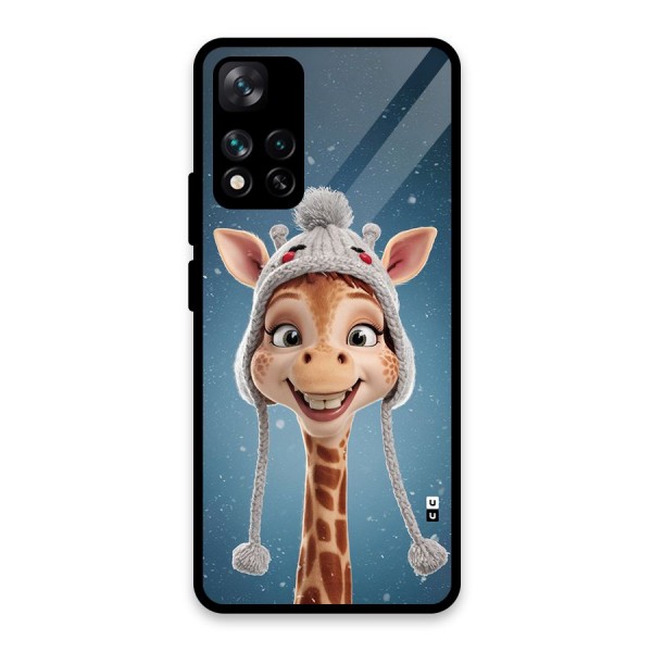 Funny Giraffe Glass Back Case for Xiaomi 11i HyperCharge 5G