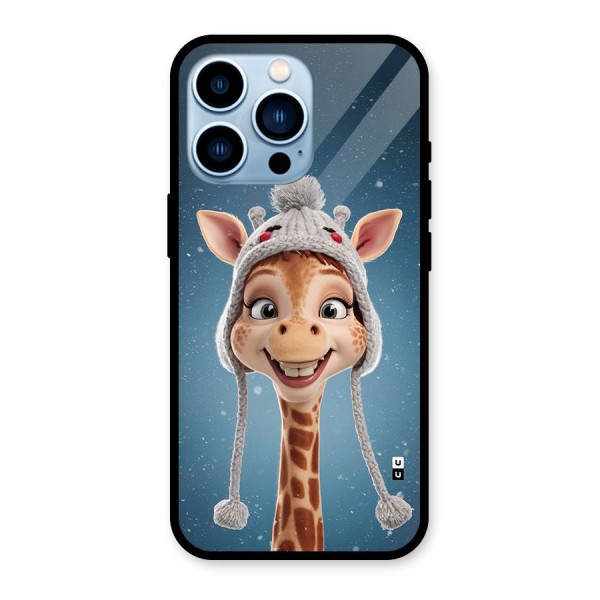 Funny Giraffe Glass Back Case for iPhone 13 Pro