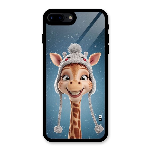 Funny Giraffe Glass Back Case for iPhone 7 Plus