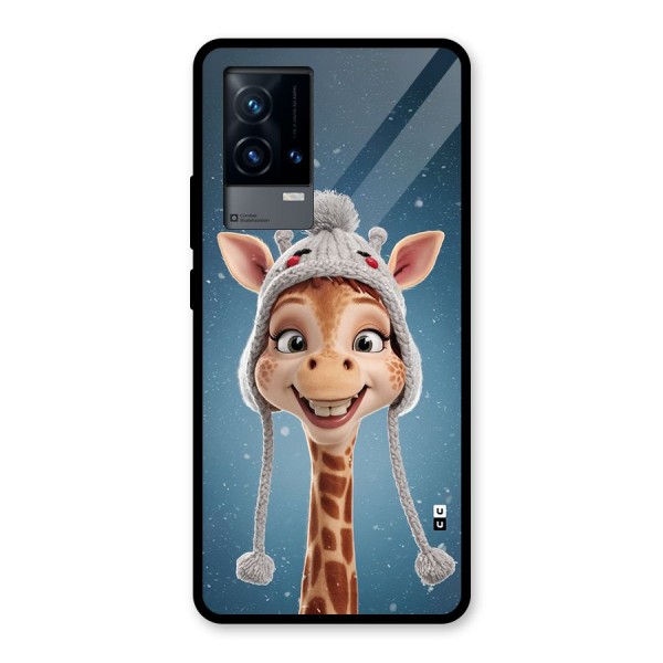 Funny Giraffe Glass Back Case for iQOO 9 5G