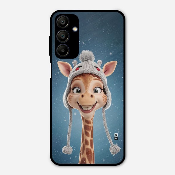 Funny Giraffe Metal Back Case for Galaxy A15 5G