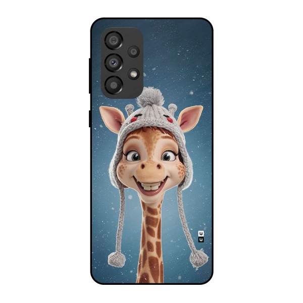 Funny Giraffe Metal Back Case for Galaxy A33 5G