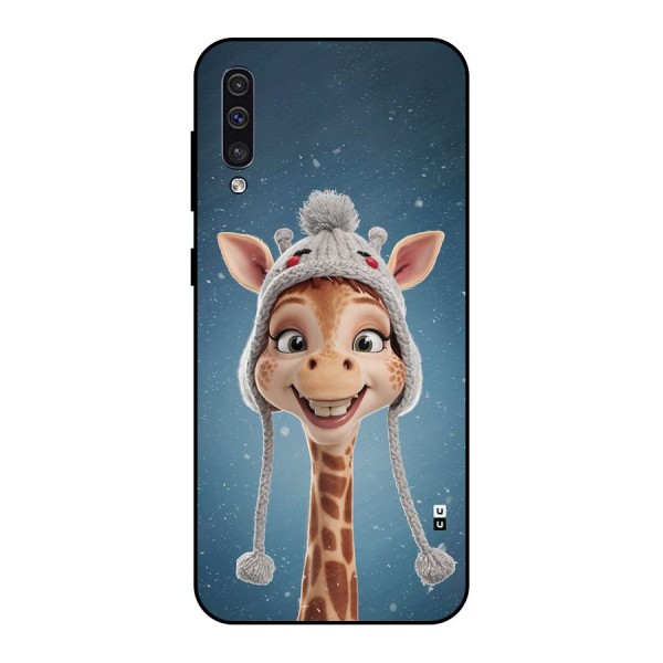 Funny Giraffe Metal Back Case for Galaxy A50