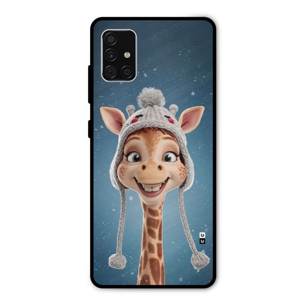 Funny Giraffe Metal Back Case for Galaxy A51