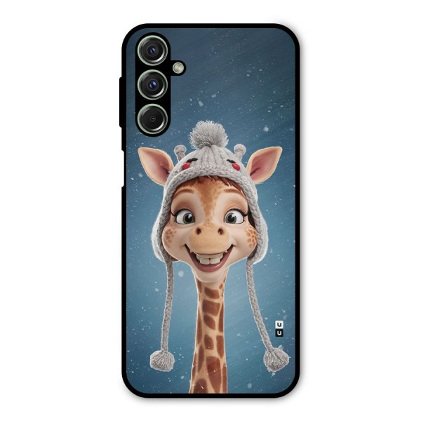 Funny Giraffe Metal Back Case for Galaxy F34