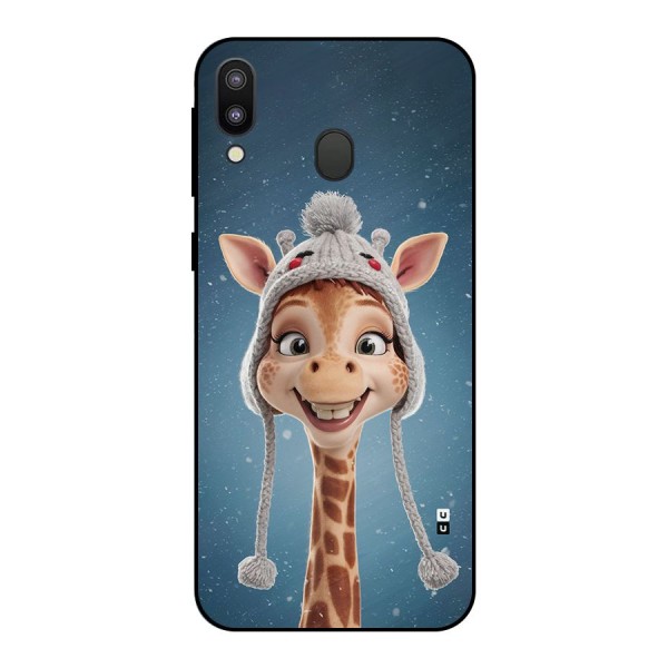 Funny Giraffe Metal Back Case for Galaxy M20