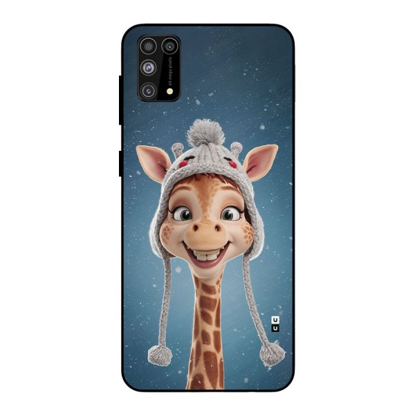 Funny Giraffe Metal Back Case for Galaxy M31