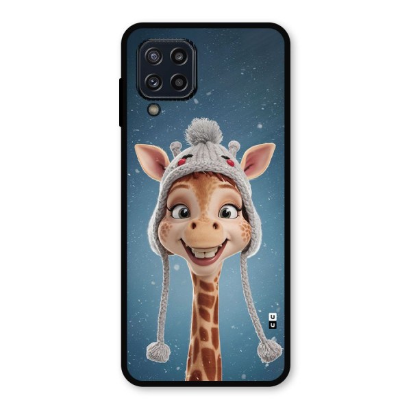 Funny Giraffe Metal Back Case for Galaxy M32