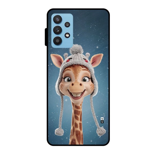 Funny Giraffe Metal Back Case for Galaxy M32 5G