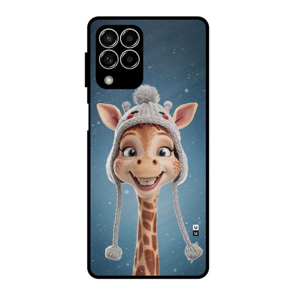 Funny Giraffe Metal Back Case for Galaxy M33