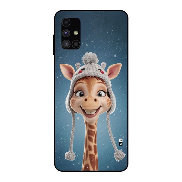 Funny Giraffe Metal Back Case for Galaxy M51