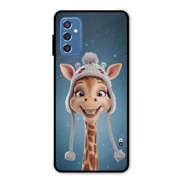 Funny Giraffe Metal Back Case for Galaxy M52 5G