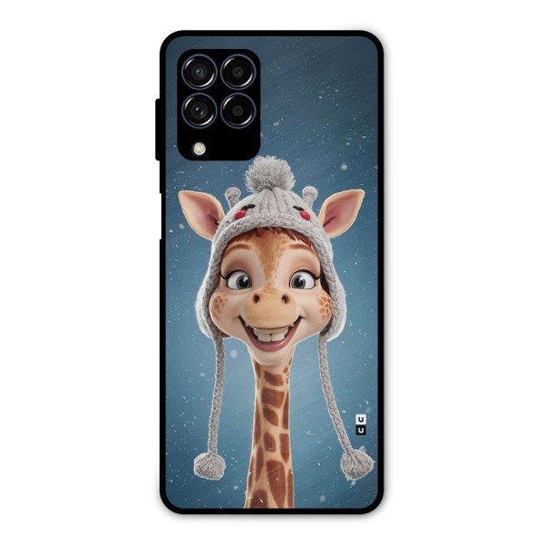 Funny Giraffe Metal Back Case for Galaxy M53 5G