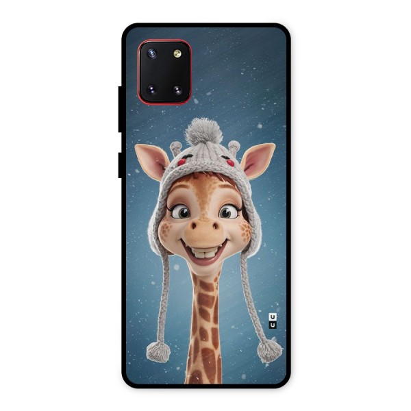 Funny Giraffe Metal Back Case for Galaxy Note 10 Lite